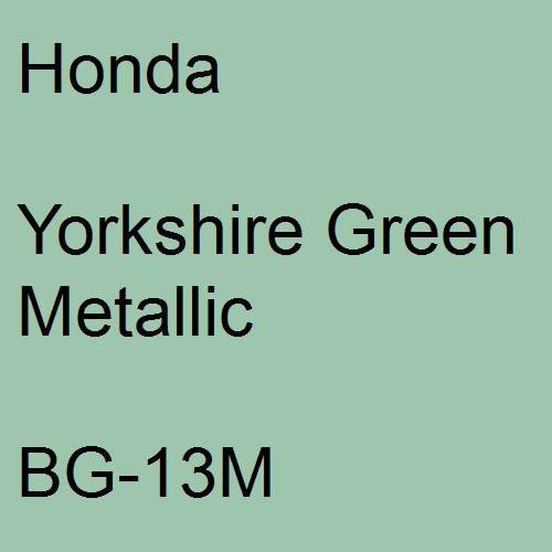 Honda, Yorkshire Green Metallic, BG-13M.